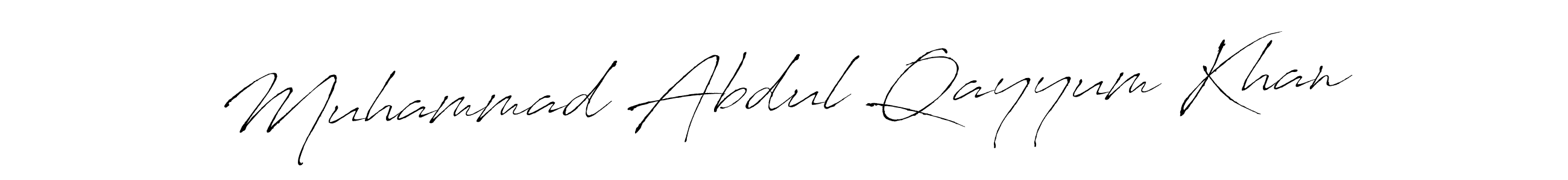 You should practise on your own different ways (Antro_Vectra) to write your name (Muhammad Abdul Qayyum Khan) in signature. don't let someone else do it for you. Muhammad Abdul Qayyum Khan signature style 6 images and pictures png