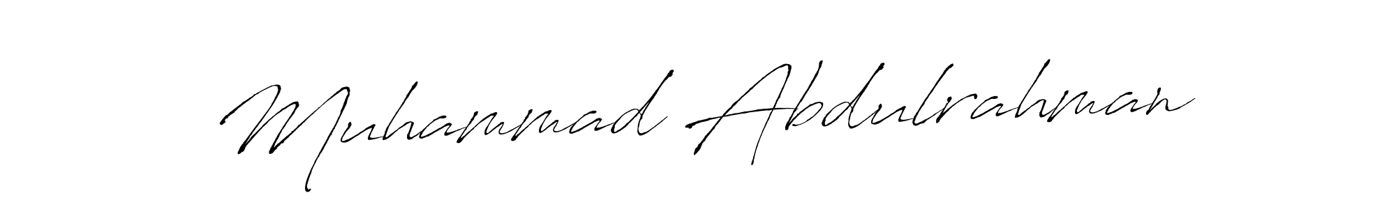 Design your own signature with our free online signature maker. With this signature software, you can create a handwritten (Antro_Vectra) signature for name Muhammad Abdulrahman. Muhammad Abdulrahman signature style 6 images and pictures png