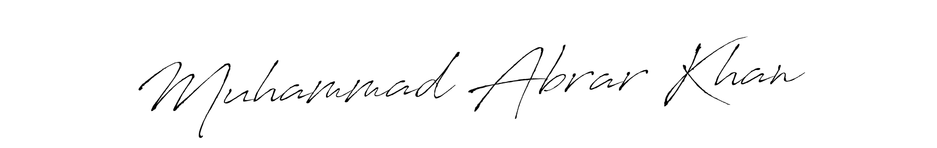 Use a signature maker to create a handwritten signature online. With this signature software, you can design (Antro_Vectra) your own signature for name Muhammad Abrar Khan. Muhammad Abrar Khan signature style 6 images and pictures png