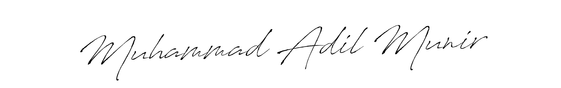 Design your own signature with our free online signature maker. With this signature software, you can create a handwritten (Antro_Vectra) signature for name Muhammad Adil Munir. Muhammad Adil Munir signature style 6 images and pictures png