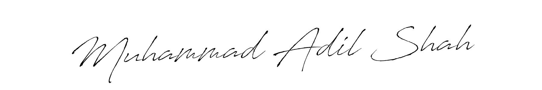 Antro_Vectra is a professional signature style that is perfect for those who want to add a touch of class to their signature. It is also a great choice for those who want to make their signature more unique. Get Muhammad Adil Shah name to fancy signature for free. Muhammad Adil Shah signature style 6 images and pictures png