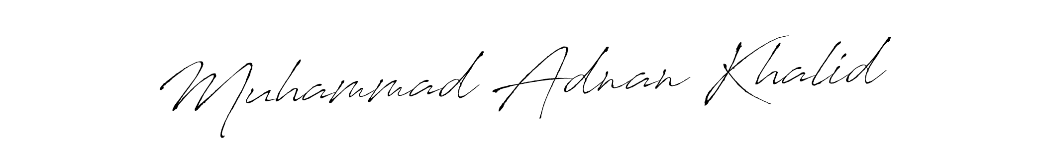 Also we have Muhammad Adnan Khalid name is the best signature style. Create professional handwritten signature collection using Antro_Vectra autograph style. Muhammad Adnan Khalid signature style 6 images and pictures png