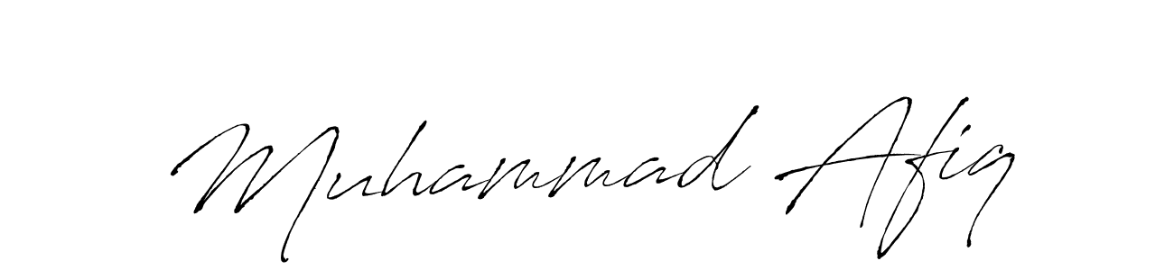 Make a beautiful signature design for name Muhammad Afiq. With this signature (Antro_Vectra) style, you can create a handwritten signature for free. Muhammad Afiq signature style 6 images and pictures png