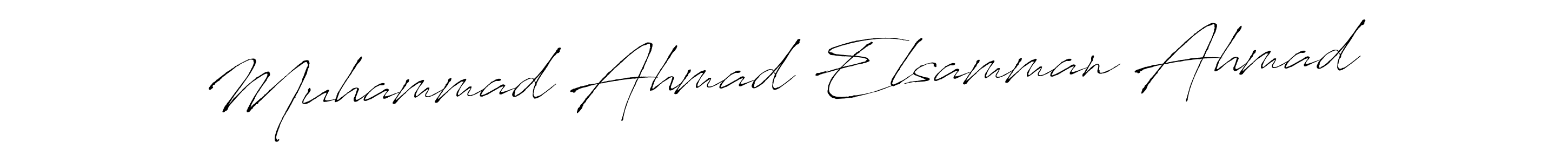 Muhammad Ahmad Elsamman Ahmad stylish signature style. Best Handwritten Sign (Antro_Vectra) for my name. Handwritten Signature Collection Ideas for my name Muhammad Ahmad Elsamman Ahmad. Muhammad Ahmad Elsamman Ahmad signature style 6 images and pictures png