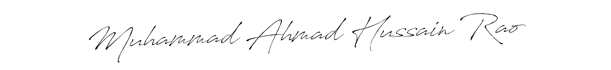 It looks lik you need a new signature style for name Muhammad Ahmad Hussain Rao. Design unique handwritten (Antro_Vectra) signature with our free signature maker in just a few clicks. Muhammad Ahmad Hussain Rao signature style 6 images and pictures png