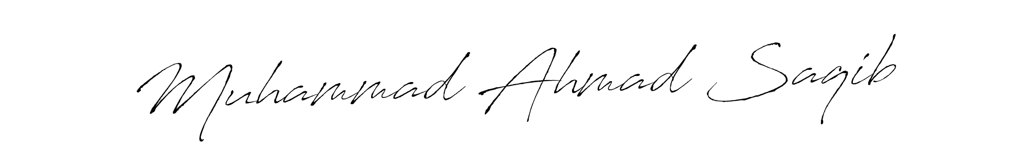 Design your own signature with our free online signature maker. With this signature software, you can create a handwritten (Antro_Vectra) signature for name Muhammad Ahmad Saqib. Muhammad Ahmad Saqib signature style 6 images and pictures png
