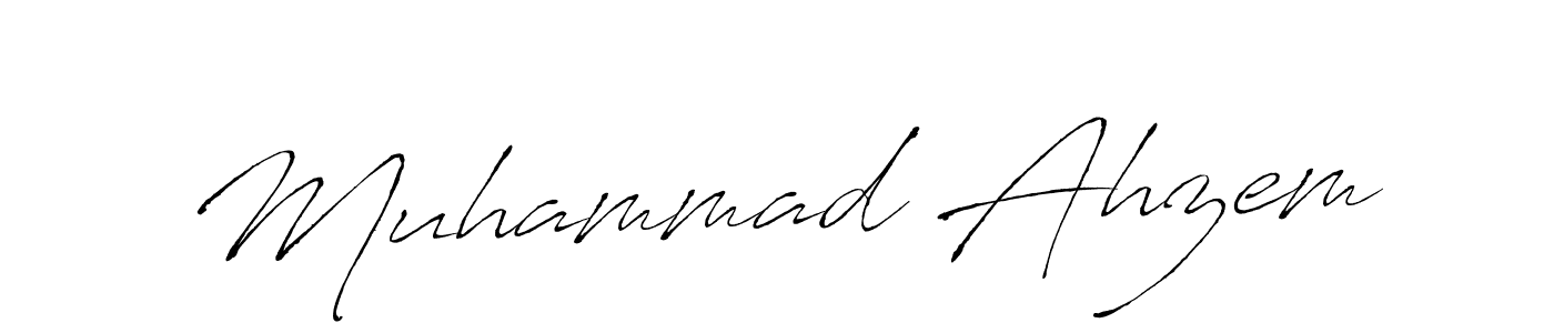Create a beautiful signature design for name Muhammad Ahzem. With this signature (Antro_Vectra) fonts, you can make a handwritten signature for free. Muhammad Ahzem signature style 6 images and pictures png