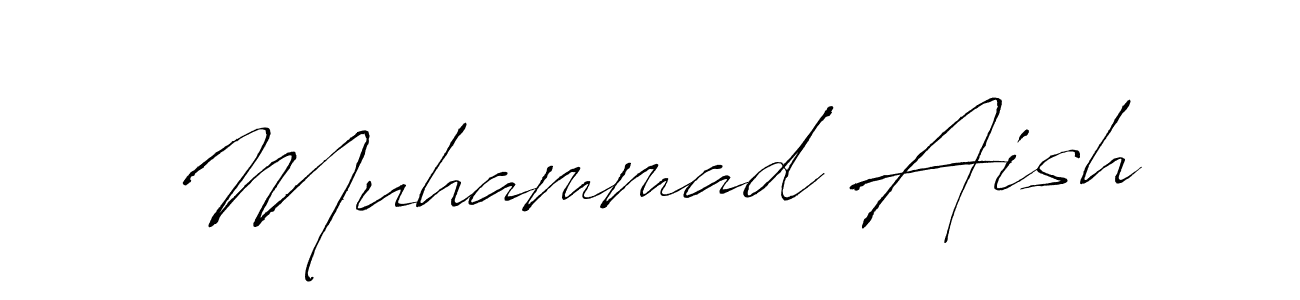Make a beautiful signature design for name Muhammad Aish. With this signature (Antro_Vectra) style, you can create a handwritten signature for free. Muhammad Aish signature style 6 images and pictures png