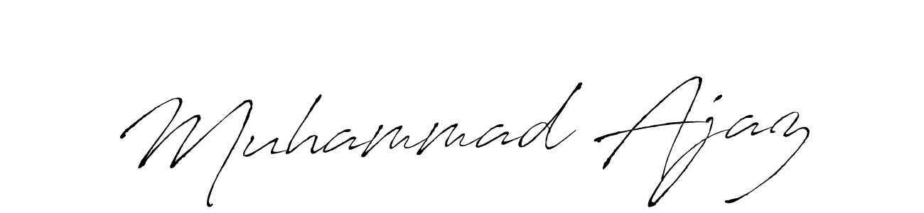 Make a beautiful signature design for name Muhammad Ajaz. With this signature (Antro_Vectra) style, you can create a handwritten signature for free. Muhammad Ajaz signature style 6 images and pictures png