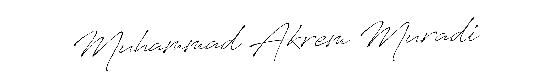 Also we have Muhammad Akrem Muradi name is the best signature style. Create professional handwritten signature collection using Antro_Vectra autograph style. Muhammad Akrem Muradi signature style 6 images and pictures png