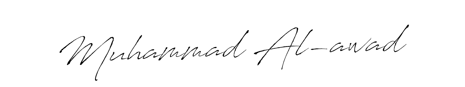 Make a beautiful signature design for name Muhammad Al-awad. With this signature (Antro_Vectra) style, you can create a handwritten signature for free. Muhammad Al-awad signature style 6 images and pictures png