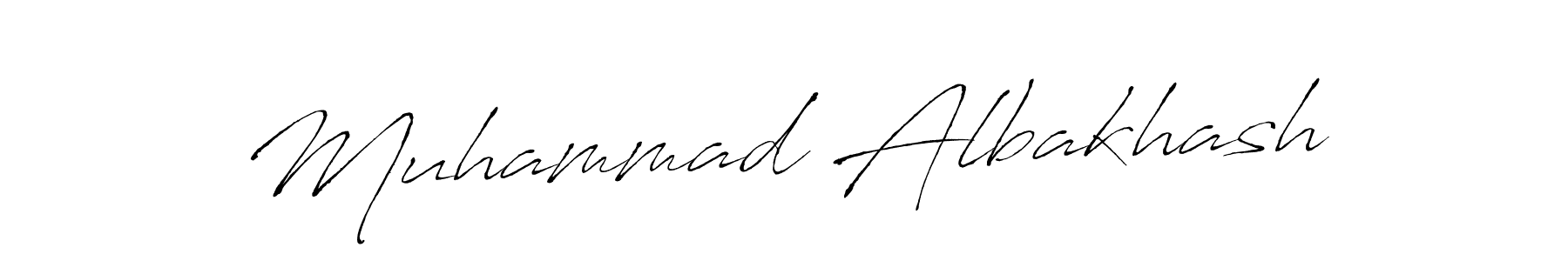 How to make Muhammad Albakhash name signature. Use Antro_Vectra style for creating short signs online. This is the latest handwritten sign. Muhammad Albakhash signature style 6 images and pictures png