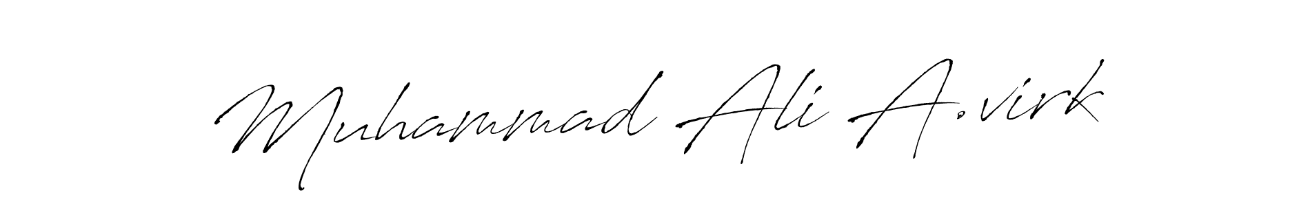 Design your own signature with our free online signature maker. With this signature software, you can create a handwritten (Antro_Vectra) signature for name Muhammad Ali A.virk. Muhammad Ali A.virk signature style 6 images and pictures png