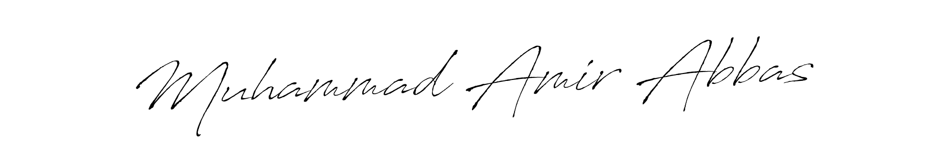 Design your own signature with our free online signature maker. With this signature software, you can create a handwritten (Antro_Vectra) signature for name Muhammad Amir Abbas. Muhammad Amir Abbas signature style 6 images and pictures png