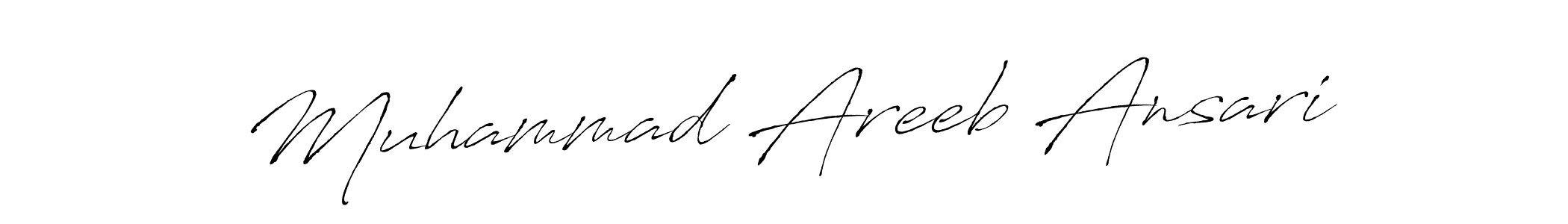 Design your own signature with our free online signature maker. With this signature software, you can create a handwritten (Antro_Vectra) signature for name Muhammad Areeb Ansari. Muhammad Areeb Ansari signature style 6 images and pictures png