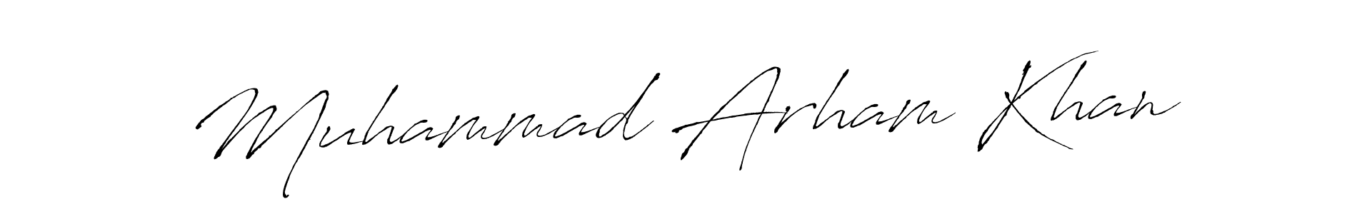 Also You can easily find your signature by using the search form. We will create Muhammad Arham Khan name handwritten signature images for you free of cost using Antro_Vectra sign style. Muhammad Arham Khan signature style 6 images and pictures png