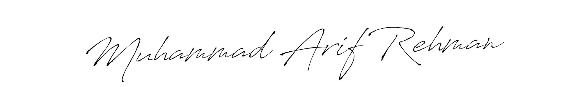 Create a beautiful signature design for name Muhammad Arif Rehman. With this signature (Antro_Vectra) fonts, you can make a handwritten signature for free. Muhammad Arif Rehman signature style 6 images and pictures png