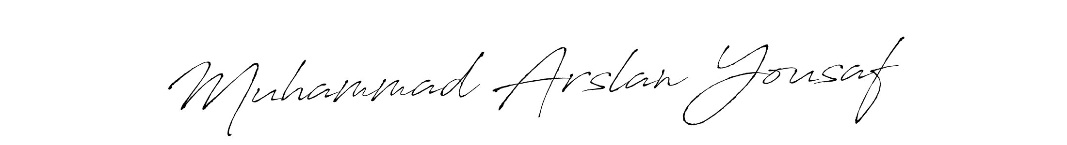 It looks lik you need a new signature style for name Muhammad Arslan Yousaf. Design unique handwritten (Antro_Vectra) signature with our free signature maker in just a few clicks. Muhammad Arslan Yousaf signature style 6 images and pictures png