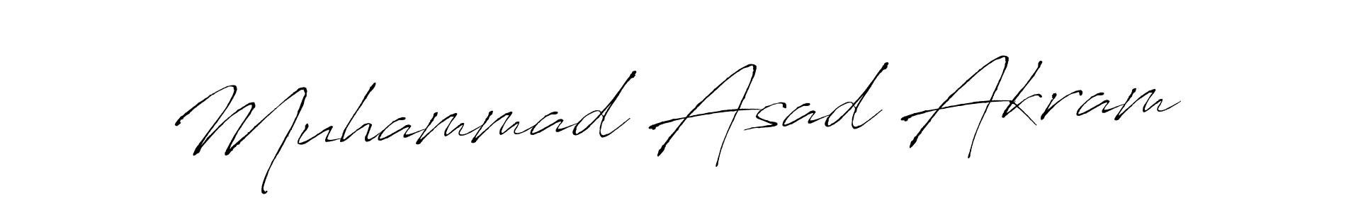 Create a beautiful signature design for name Muhammad Asad Akram. With this signature (Antro_Vectra) fonts, you can make a handwritten signature for free. Muhammad Asad Akram signature style 6 images and pictures png