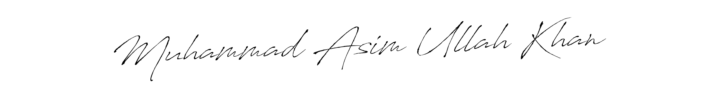 Muhammad Asim Ullah Khan stylish signature style. Best Handwritten Sign (Antro_Vectra) for my name. Handwritten Signature Collection Ideas for my name Muhammad Asim Ullah Khan. Muhammad Asim Ullah Khan signature style 6 images and pictures png