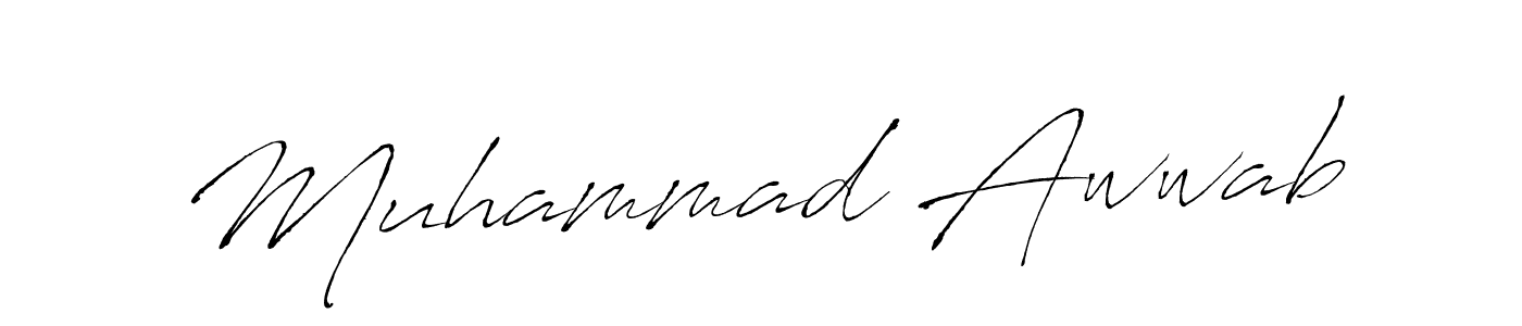 Use a signature maker to create a handwritten signature online. With this signature software, you can design (Antro_Vectra) your own signature for name Muhammad Awwab. Muhammad Awwab signature style 6 images and pictures png