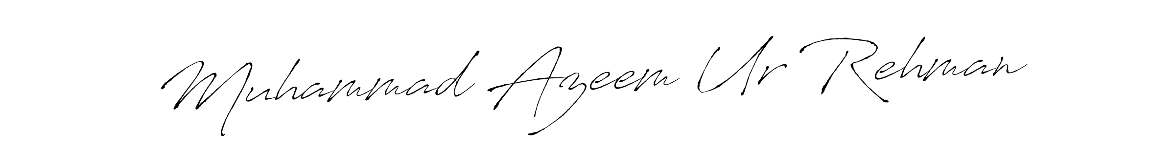 How to make Muhammad Azeem Ur Rehman name signature. Use Antro_Vectra style for creating short signs online. This is the latest handwritten sign. Muhammad Azeem Ur Rehman signature style 6 images and pictures png