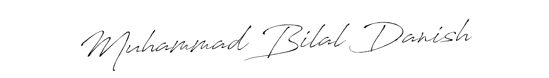 Make a beautiful signature design for name Muhammad Bilal Danish. With this signature (Antro_Vectra) style, you can create a handwritten signature for free. Muhammad Bilal Danish signature style 6 images and pictures png