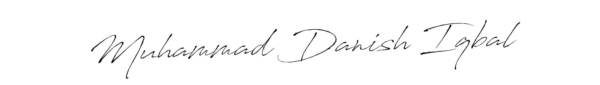 Make a beautiful signature design for name Muhammad Danish Iqbal. With this signature (Antro_Vectra) style, you can create a handwritten signature for free. Muhammad Danish Iqbal signature style 6 images and pictures png