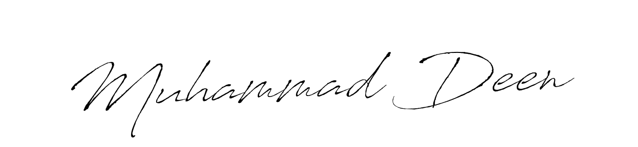 Muhammad Deen stylish signature style. Best Handwritten Sign (Antro_Vectra) for my name. Handwritten Signature Collection Ideas for my name Muhammad Deen. Muhammad Deen signature style 6 images and pictures png