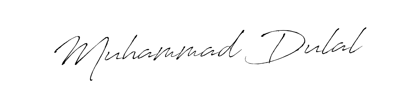 Antro_Vectra is a professional signature style that is perfect for those who want to add a touch of class to their signature. It is also a great choice for those who want to make their signature more unique. Get Muhammad Dulal name to fancy signature for free. Muhammad Dulal signature style 6 images and pictures png