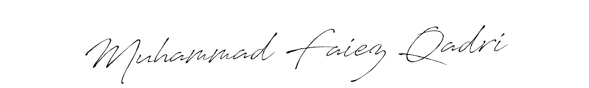 Make a beautiful signature design for name Muhammad Faiez Qadri. With this signature (Antro_Vectra) style, you can create a handwritten signature for free. Muhammad Faiez Qadri signature style 6 images and pictures png