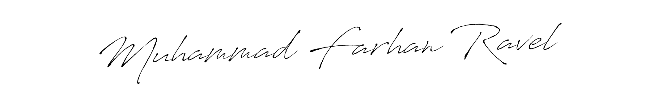 How to make Muhammad Farhan Ravel signature? Antro_Vectra is a professional autograph style. Create handwritten signature for Muhammad Farhan Ravel name. Muhammad Farhan Ravel signature style 6 images and pictures png