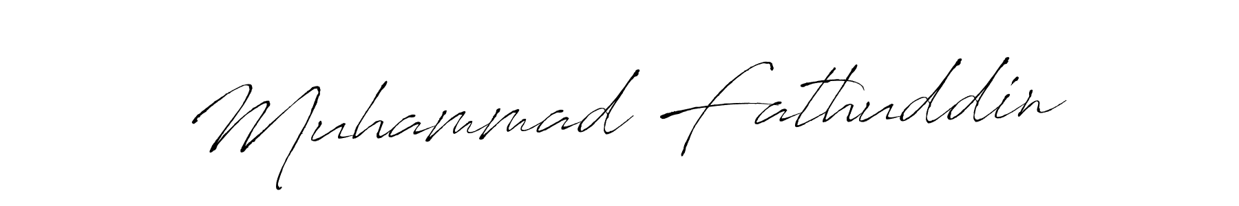 Muhammad Fathuddin stylish signature style. Best Handwritten Sign (Antro_Vectra) for my name. Handwritten Signature Collection Ideas for my name Muhammad Fathuddin. Muhammad Fathuddin signature style 6 images and pictures png