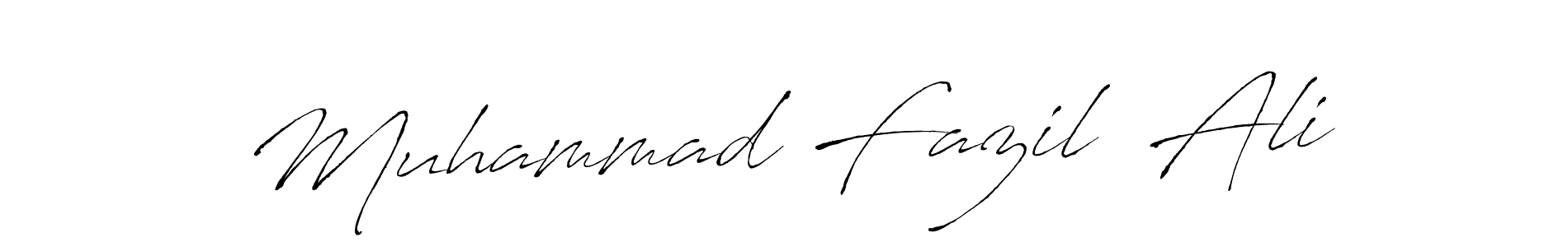 Create a beautiful signature design for name Muhammad Fazil  Ali. With this signature (Antro_Vectra) fonts, you can make a handwritten signature for free. Muhammad Fazil  Ali signature style 6 images and pictures png