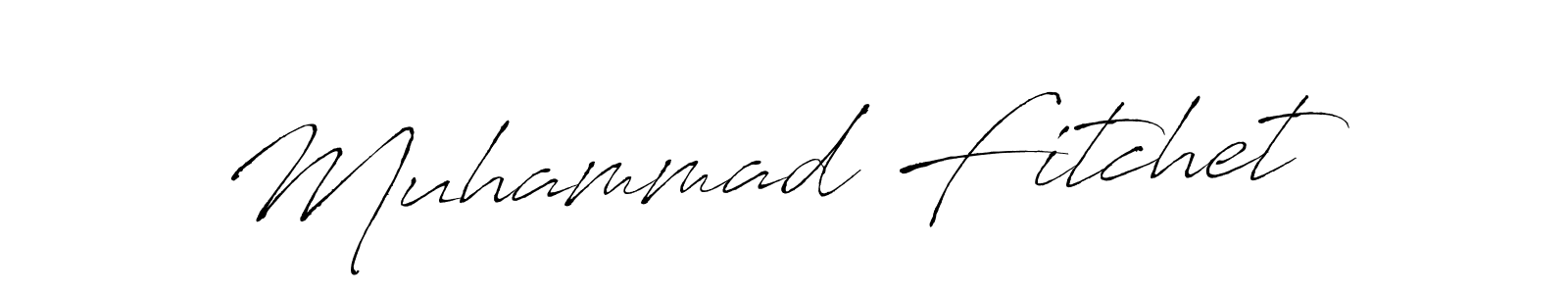 Muhammad Fitchet stylish signature style. Best Handwritten Sign (Antro_Vectra) for my name. Handwritten Signature Collection Ideas for my name Muhammad Fitchet. Muhammad Fitchet signature style 6 images and pictures png