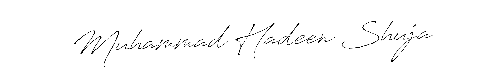 Create a beautiful signature design for name Muhammad Hadeen Shuja. With this signature (Antro_Vectra) fonts, you can make a handwritten signature for free. Muhammad Hadeen Shuja signature style 6 images and pictures png