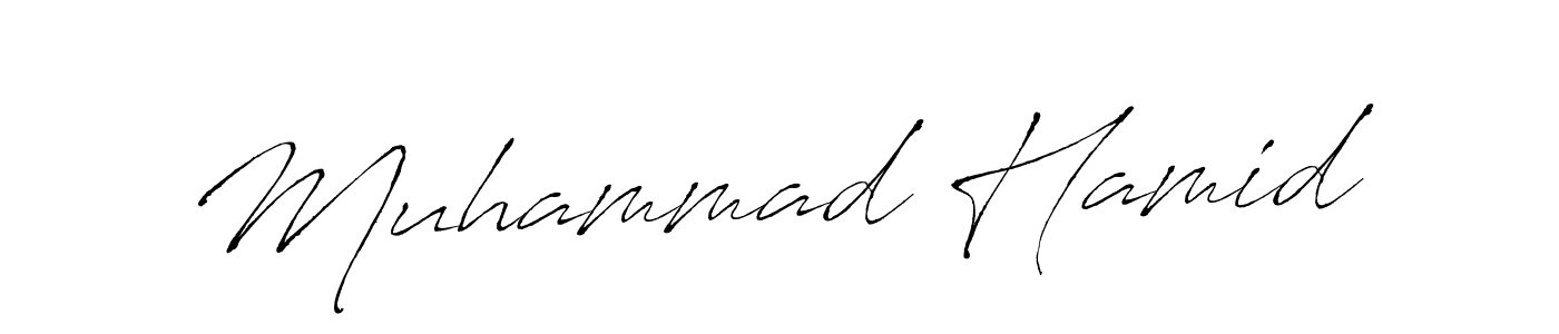 This is the best signature style for the Muhammad Hamid name. Also you like these signature font (Antro_Vectra). Mix name signature. Muhammad Hamid signature style 6 images and pictures png