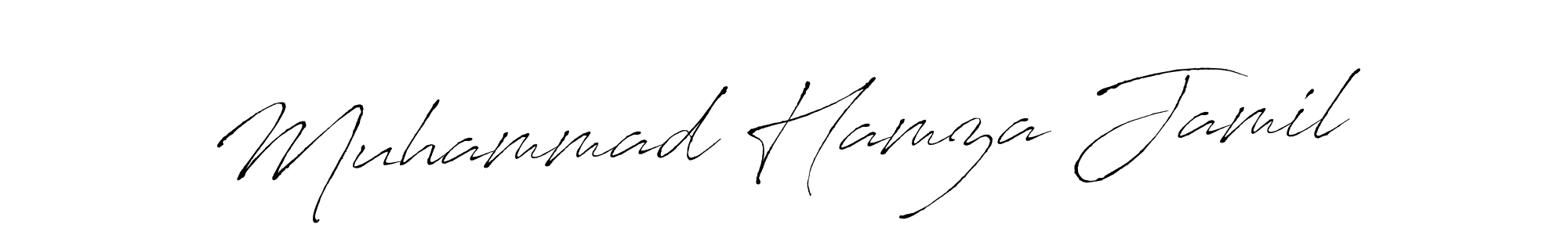 Create a beautiful signature design for name Muhammad Hamza Jamil. With this signature (Antro_Vectra) fonts, you can make a handwritten signature for free. Muhammad Hamza Jamil signature style 6 images and pictures png