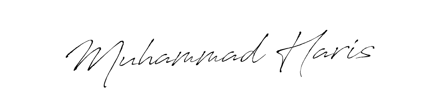 Make a beautiful signature design for name Muhammad Haris. With this signature (Antro_Vectra) style, you can create a handwritten signature for free. Muhammad Haris signature style 6 images and pictures png