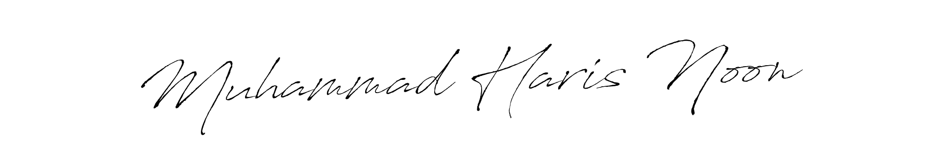 Muhammad Haris Noon stylish signature style. Best Handwritten Sign (Antro_Vectra) for my name. Handwritten Signature Collection Ideas for my name Muhammad Haris Noon. Muhammad Haris Noon signature style 6 images and pictures png