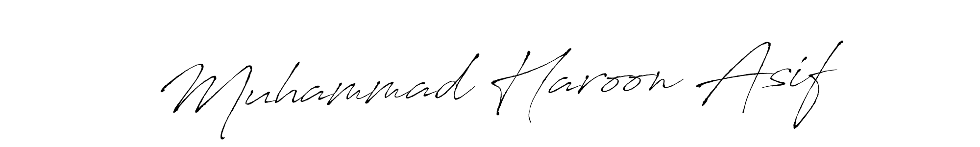 How to make Muhammad Haroon Asif signature? Antro_Vectra is a professional autograph style. Create handwritten signature for Muhammad Haroon Asif name. Muhammad Haroon Asif signature style 6 images and pictures png