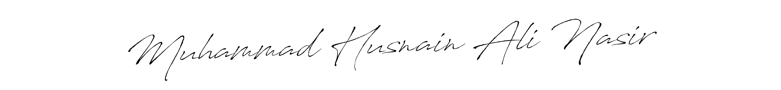 How to make Muhammad Husnain Ali Nasir signature? Antro_Vectra is a professional autograph style. Create handwritten signature for Muhammad Husnain Ali Nasir name. Muhammad Husnain Ali Nasir signature style 6 images and pictures png