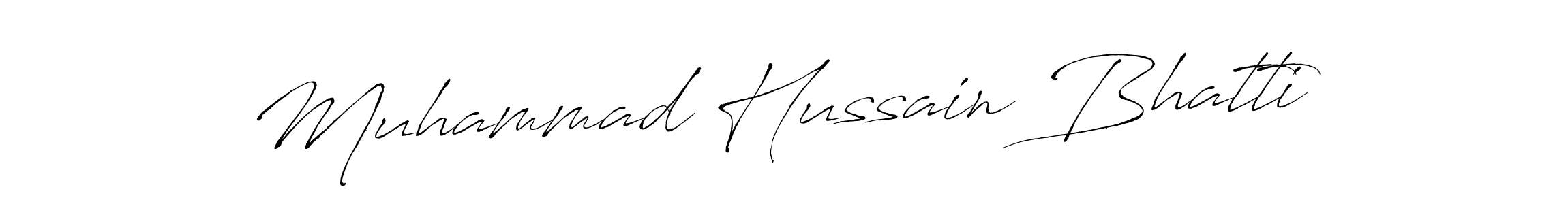 It looks lik you need a new signature style for name Muhammad Hussain Bhatti. Design unique handwritten (Antro_Vectra) signature with our free signature maker in just a few clicks. Muhammad Hussain Bhatti signature style 6 images and pictures png