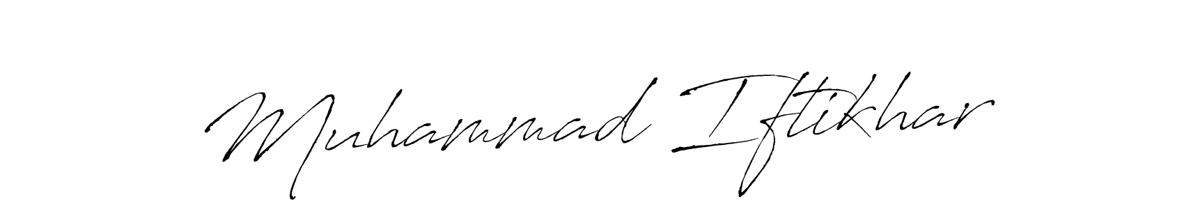 Design your own signature with our free online signature maker. With this signature software, you can create a handwritten (Antro_Vectra) signature for name Muhammad Iftikhar. Muhammad Iftikhar signature style 6 images and pictures png