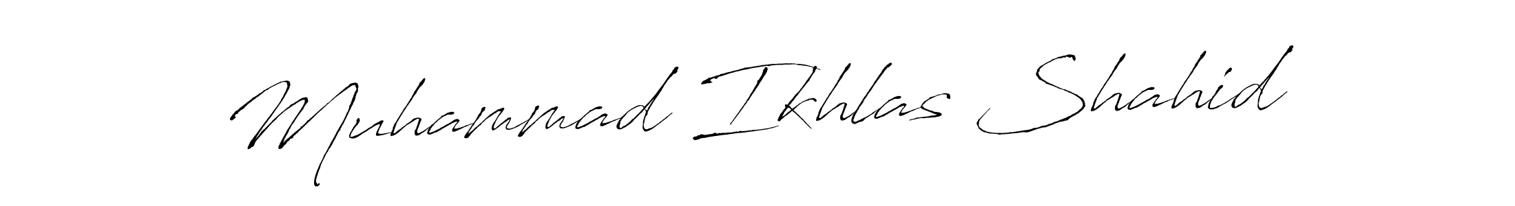 Also You can easily find your signature by using the search form. We will create Muhammad Ikhlas Shahid name handwritten signature images for you free of cost using Antro_Vectra sign style. Muhammad Ikhlas Shahid signature style 6 images and pictures png