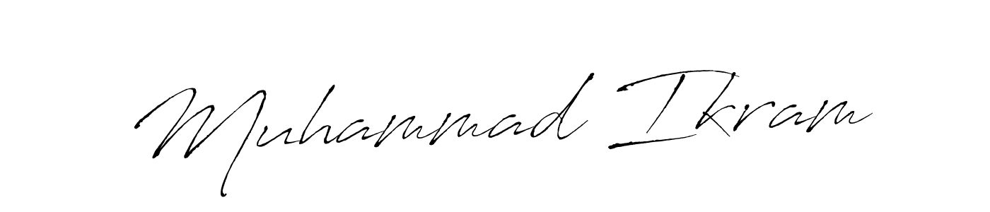 Create a beautiful signature design for name Muhammad Ikram. With this signature (Antro_Vectra) fonts, you can make a handwritten signature for free. Muhammad Ikram signature style 6 images and pictures png