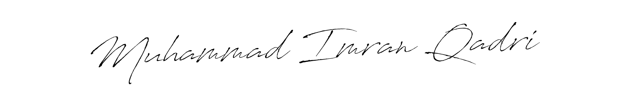 Make a beautiful signature design for name Muhammad Imran Qadri. With this signature (Antro_Vectra) style, you can create a handwritten signature for free. Muhammad Imran Qadri signature style 6 images and pictures png