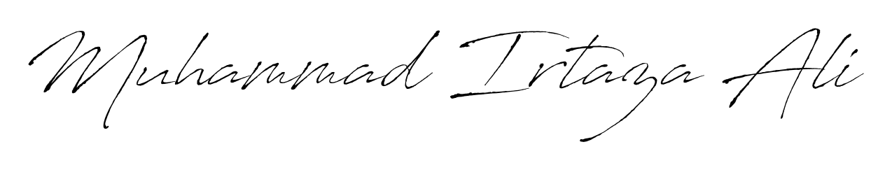 Also we have Muhammad Irtaza Ali name is the best signature style. Create professional handwritten signature collection using Antro_Vectra autograph style. Muhammad Irtaza Ali signature style 6 images and pictures png