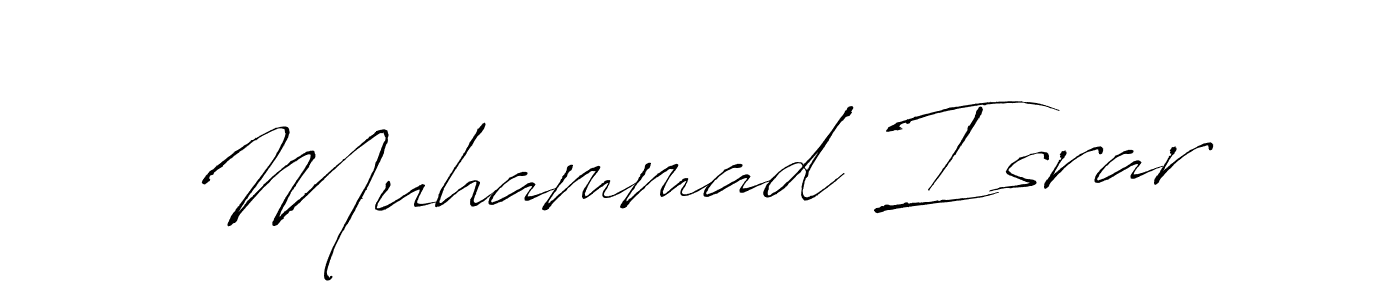 It looks lik you need a new signature style for name Muhammad Israr. Design unique handwritten (Antro_Vectra) signature with our free signature maker in just a few clicks. Muhammad Israr signature style 6 images and pictures png