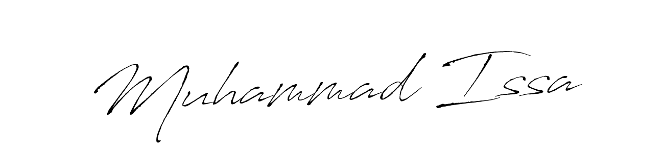 How to make Muhammad Issa name signature. Use Antro_Vectra style for creating short signs online. This is the latest handwritten sign. Muhammad Issa signature style 6 images and pictures png